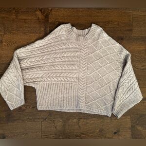 Abercrombie & Fitch Light Tan Textured Sweater
